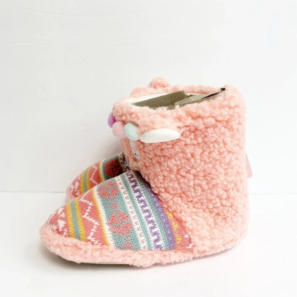 TOTES GIRLS KIDS WARM SOFT LIGHTWEIGHT TODDLER CHILD SLIPPERS SIZE 13 NEW